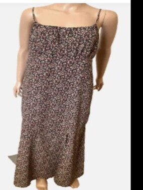 TIME AFTER TIME Adjustable Strap Maxi Dress Large